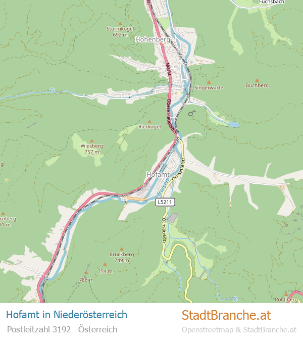 Hofamt Karte Hofamt Stadtplan Niederösterreich