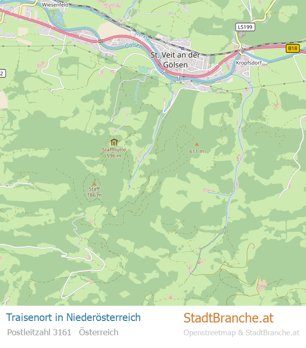 Traisenort Karte Traisenort Stadtplan Niederösterreich