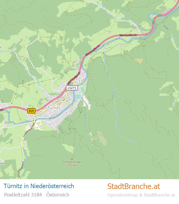 Türnitz Karte Türnitz Stadtplan Niederösterreich