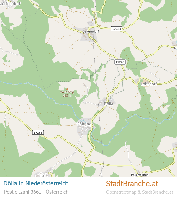 Dölla Karte Dölla Stadtplan Niederösterreich