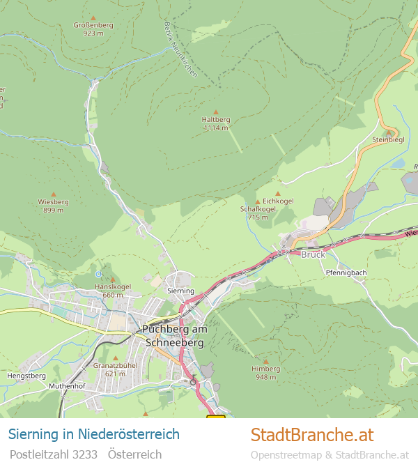 Sierning Karte Sierning Stadtplan Niederösterreich