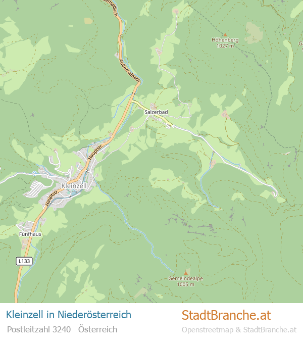 Kleinzell Stadtplan Niederösterreich