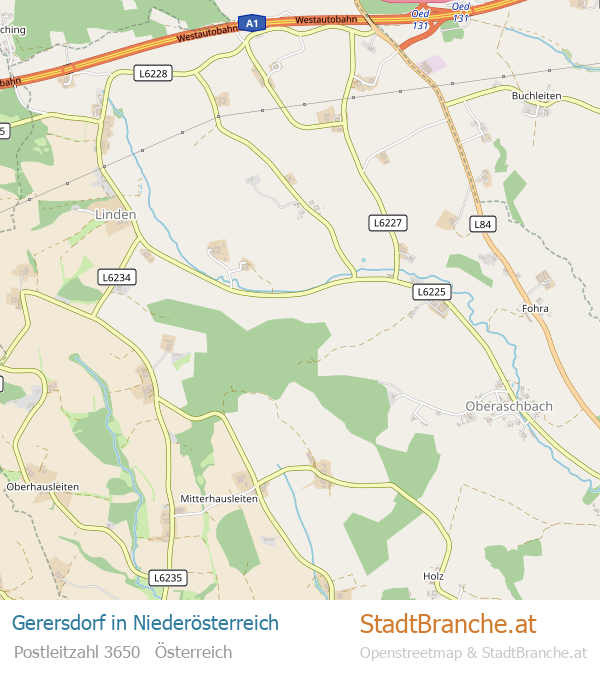 Gerersdorf Karte Gerersdorf Stadtplan Niederösterreich