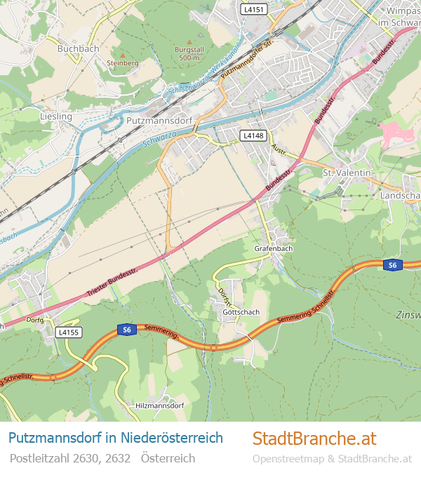 Putzmannsdorf Stadtplan Niederösterreich