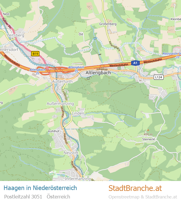Haagen Stadtplan Niederösterreich
