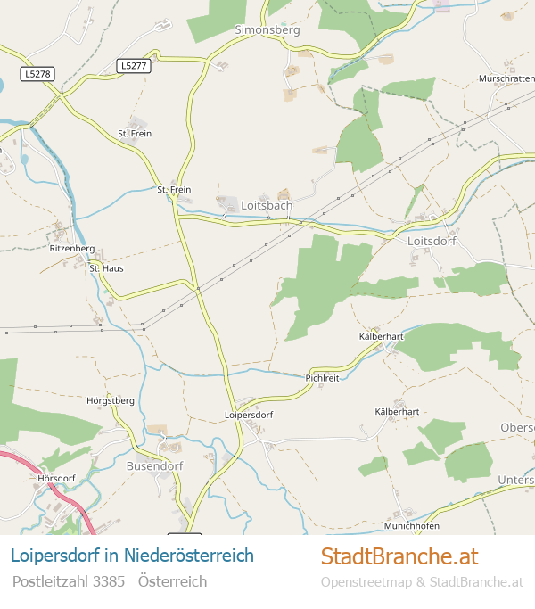 Loipersdorf Karte Loipersdorf Stadtplan Niederösterreich