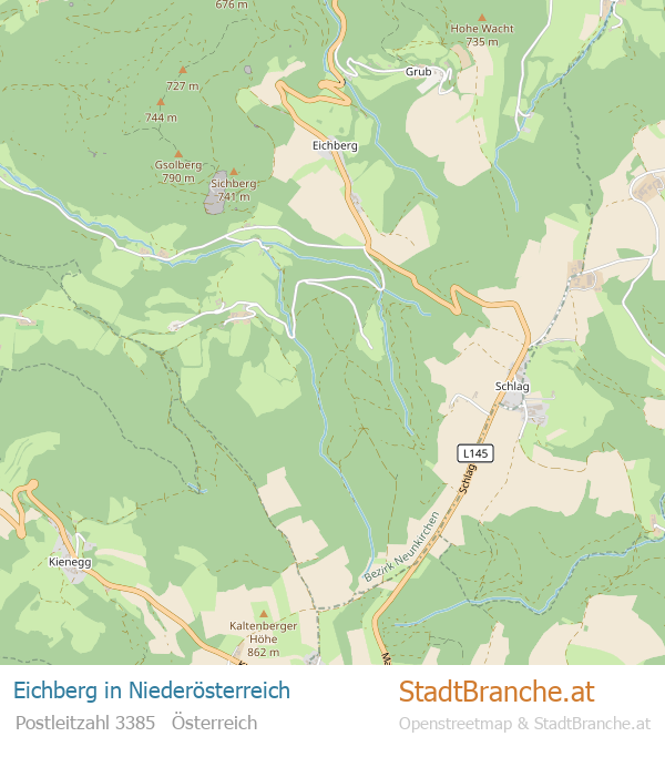 Eichberg Stadtplan Niederösterreich