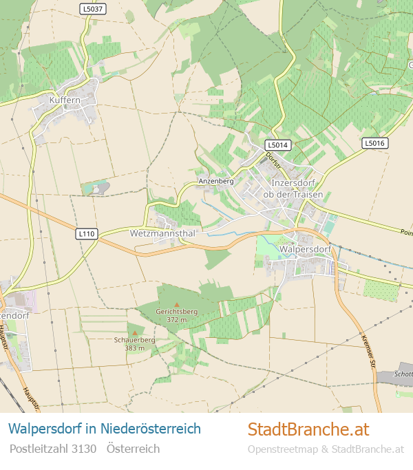 Walpersdorf Karte Walpersdorf Stadtplan Niederösterreich