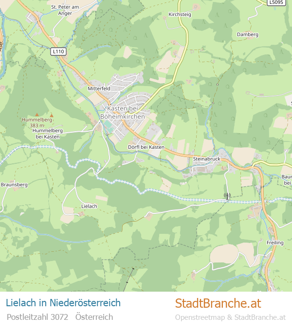 Lielach Karte Lielach Stadtplan Niederösterreich