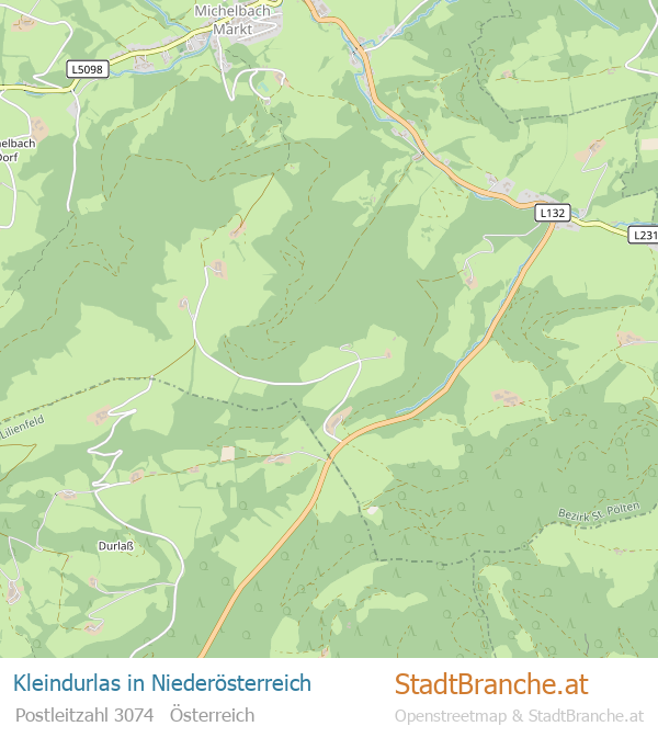 Kleindurlas Karte Kleindurlas Stadtplan Niederösterreich