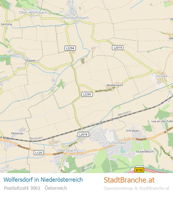 Wolfersdorf Stadtplan Niederösterreich