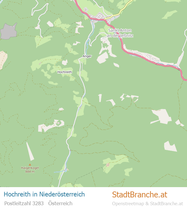 Hochreith Karte Hochreith Stadtplan Niederösterreich