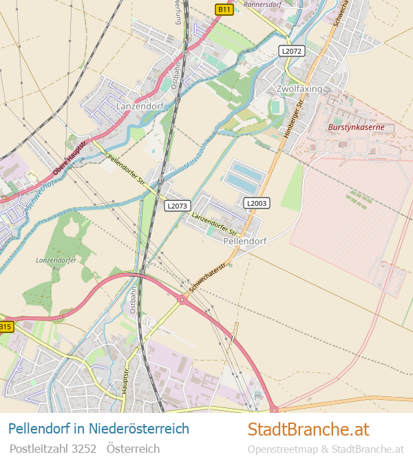 Pellendorf Stadtplan Niederösterreich