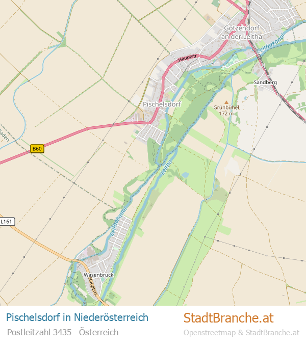 Pischelsdorf Karte Pischelsdorf Stadtplan Niederösterreich