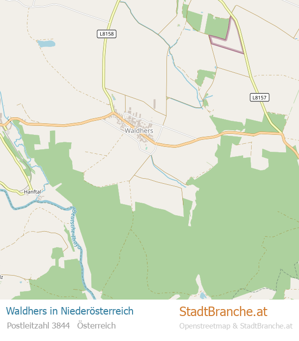Waldhers Karte Waldhers Stadtplan Niederösterreich