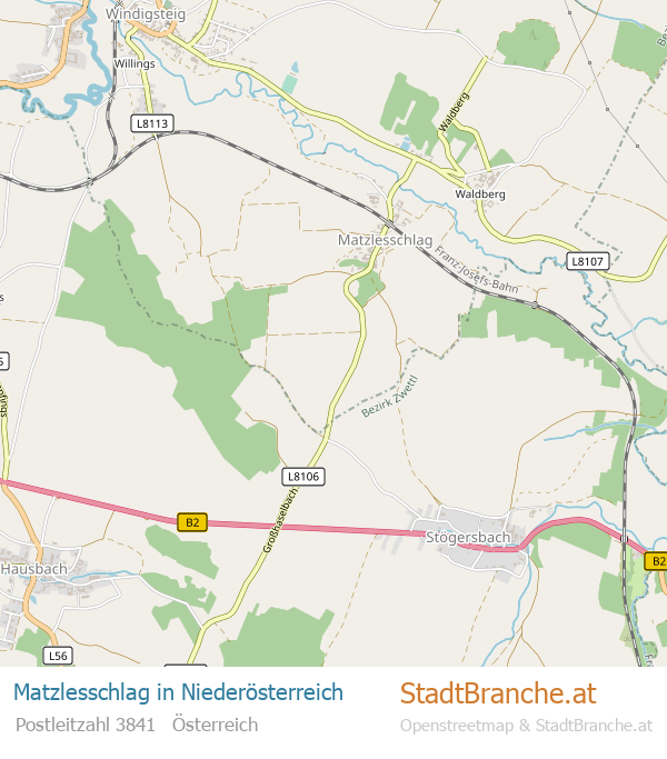Matzlesschlag Stadtplan Niederösterreich