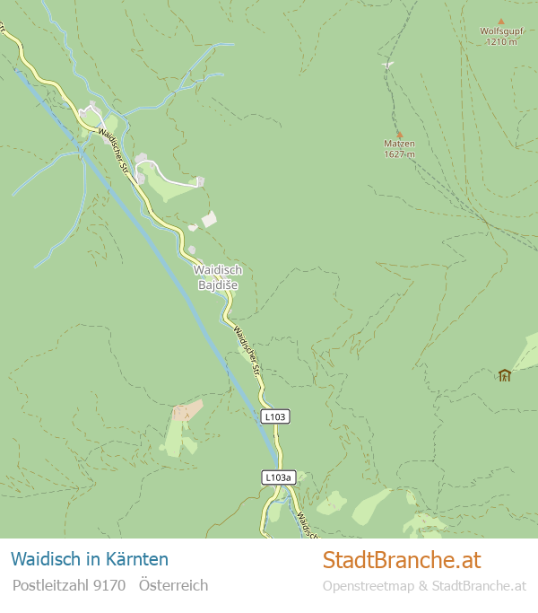 Waidisch Karte Waidisch Stadtplan Kärnten