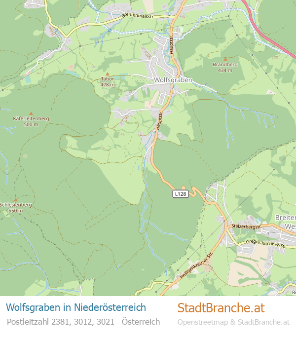 Wolfsgraben Stadtplan Niederösterreich