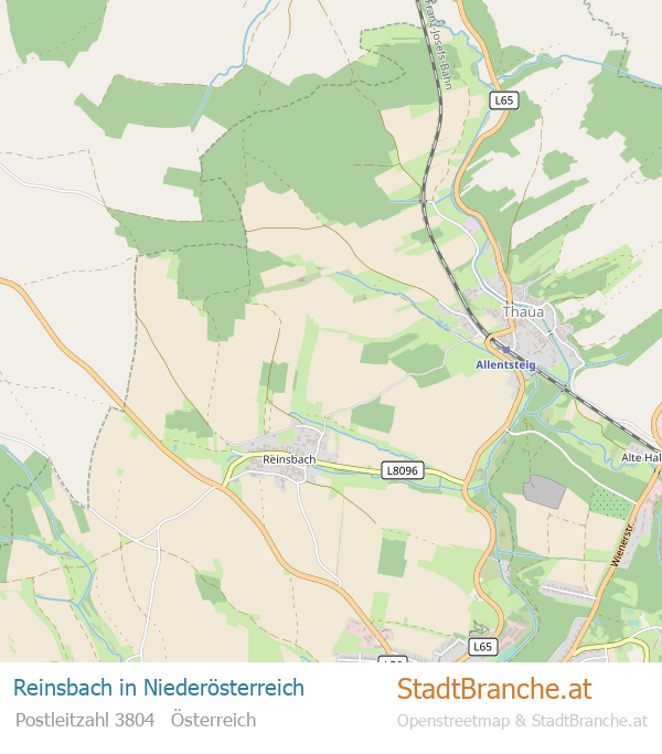 Reinsbach Stadtplan Niederösterreich