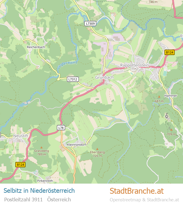 Selbitz Karte Selbitz Stadtplan Niederösterreich