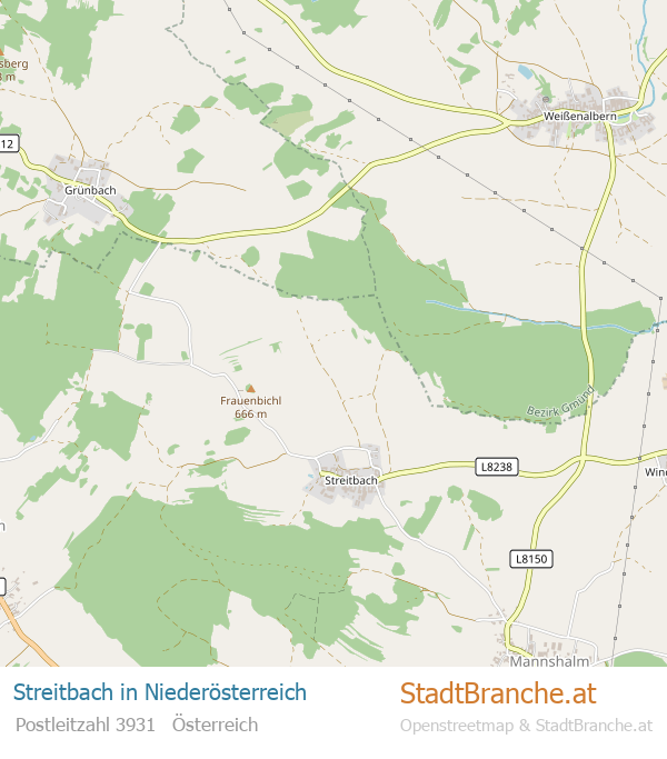 Streitbach Stadtplan Niederösterreich
