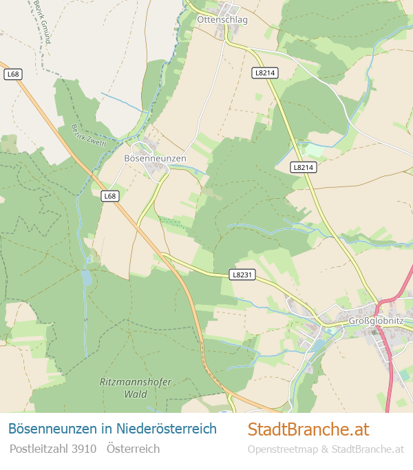 Bösenneunzen Stadtplan Niederösterreich
