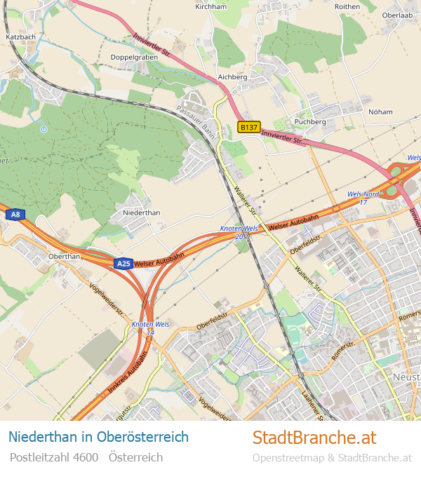 Niederthan Karte Niederthan Stadtplan Oberösterreich