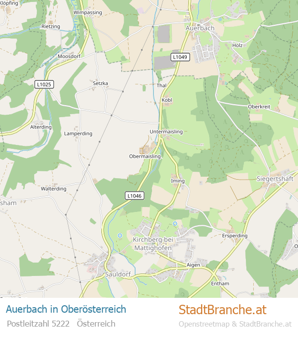 Auerbach Karte Auerbach Stadtplan Oberösterreich