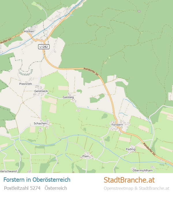 Forstern Stadtplan Oberösterreich