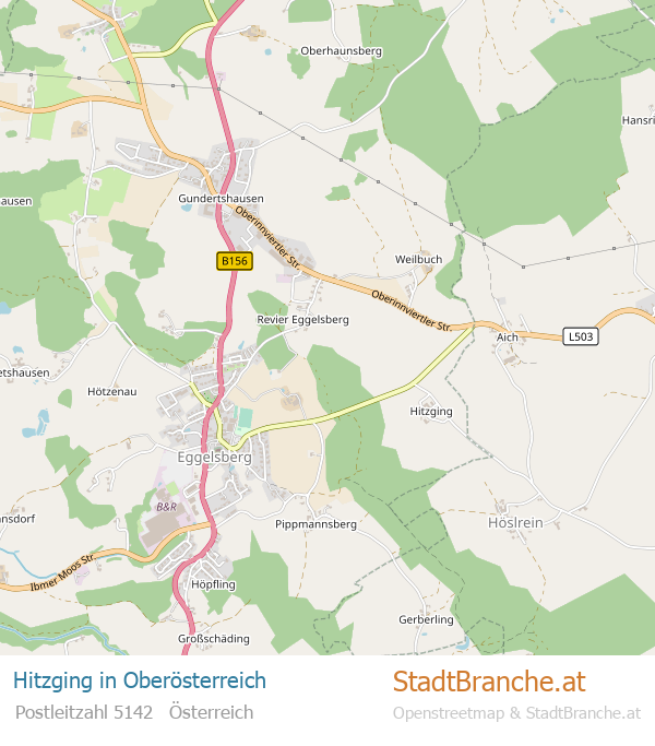 Hitzging Karte Hitzging Stadtplan Oberösterreich
