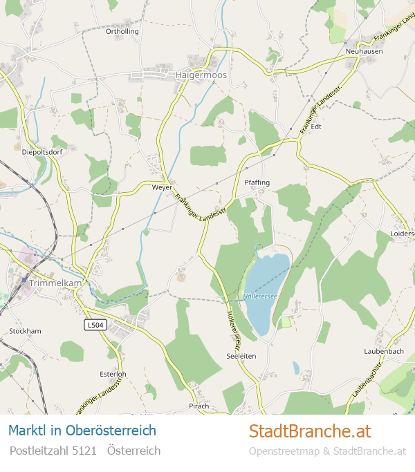 Marktl Karte Marktl Stadtplan Oberösterreich