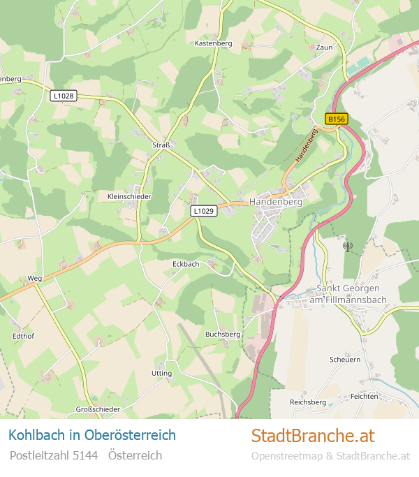 Kohlbach Stadtplan Oberösterreich