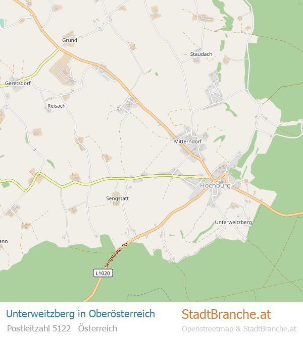Unterweitzberg Stadtplan Oberösterreich