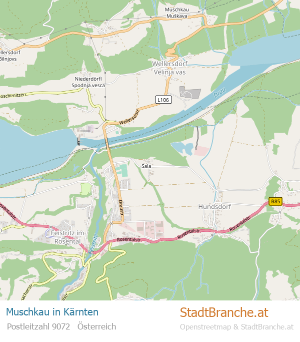 Muschkau Stadtplan Kärnten