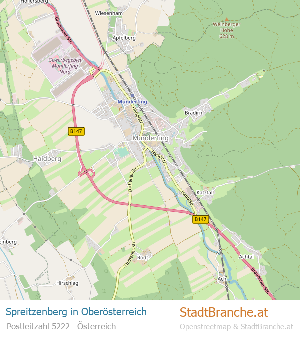 Spreitzenberg Stadtplan Oberösterreich