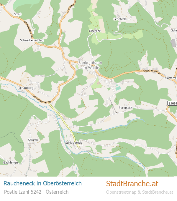 Raucheneck Karte Raucheneck Stadtplan Oberösterreich