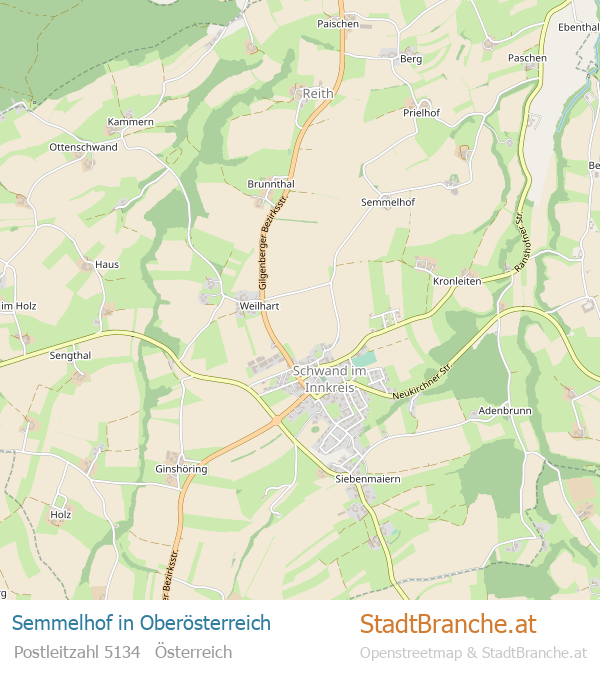 Semmelhof Stadtplan Oberösterreich