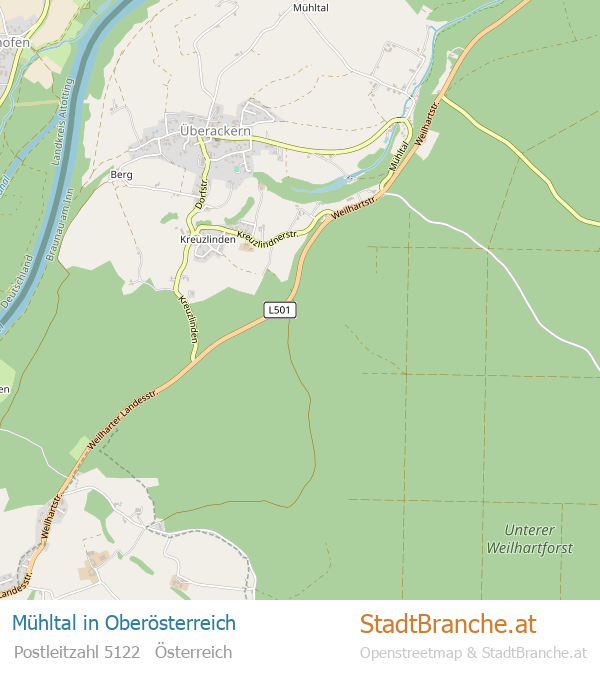 Mühltal Karte Mühltal Stadtplan Oberösterreich