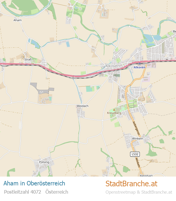 Aham Karte Aham Stadtplan Oberösterreich
