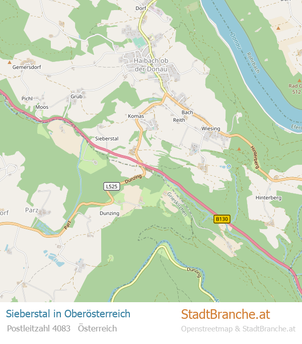 Sieberstal Stadtplan Oberösterreich