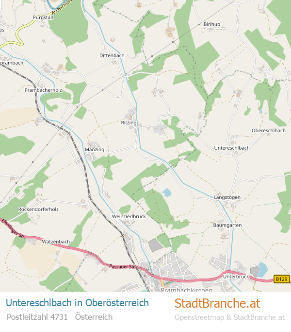 Untereschlbach Stadtplan Oberösterreich