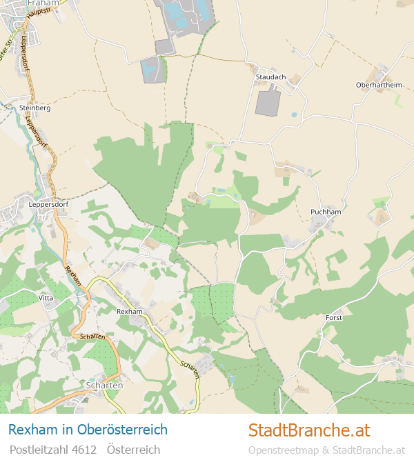 Rexham Karte Rexham Stadtplan Oberösterreich