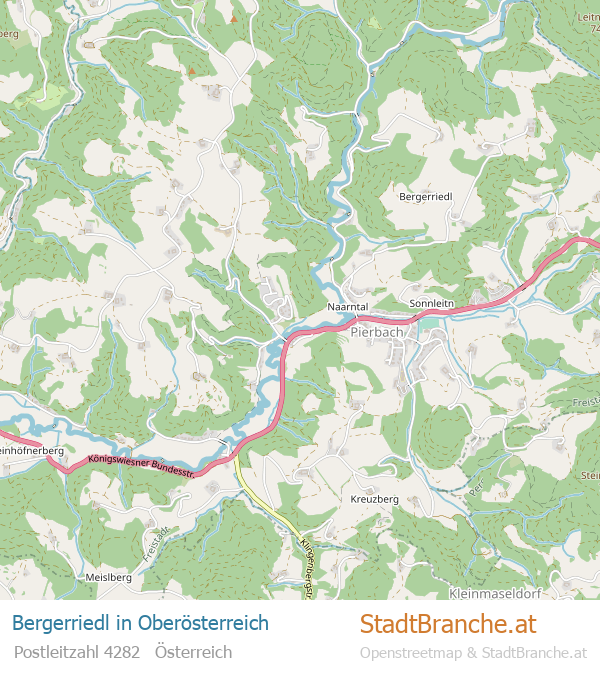 Bergerriedl Stadtplan Oberösterreich