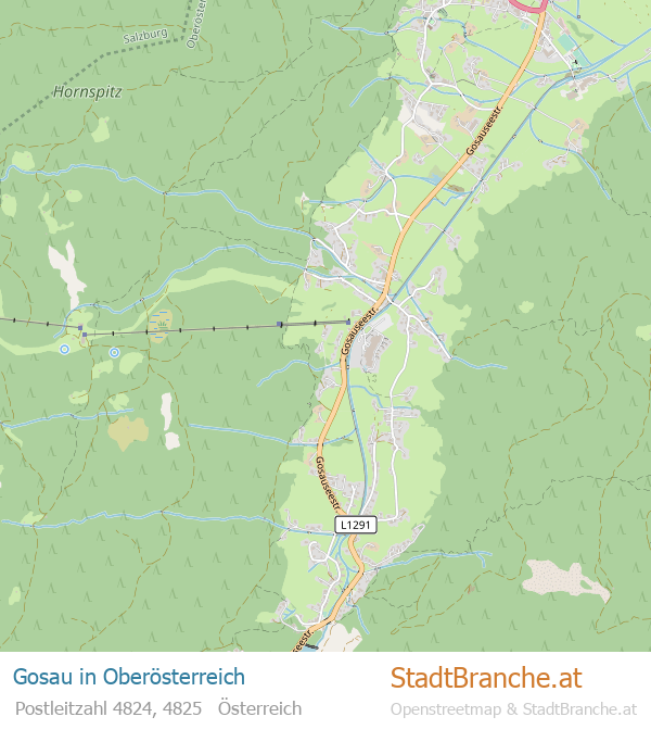 Gosau Stadtplan Oberösterreich