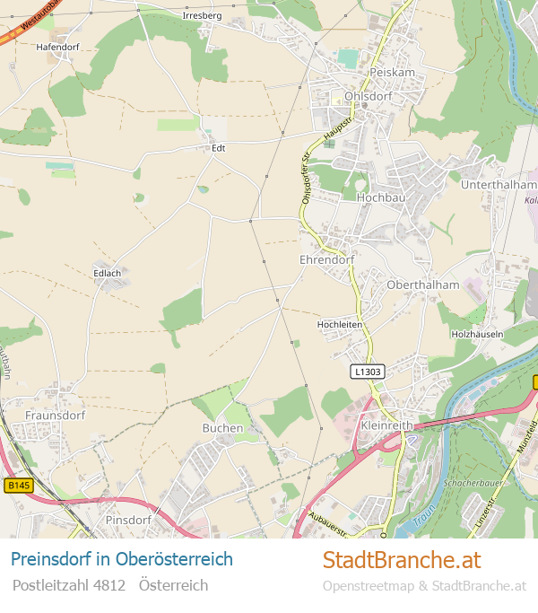 Preinsdorf Karte Preinsdorf Stadtplan Oberösterreich