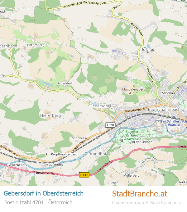 Gebersdorf Karte Gebersdorf Stadtplan Oberösterreich