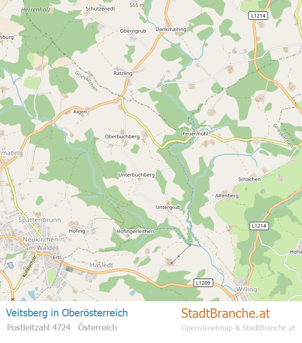 Veitsberg Karte Veitsberg Stadtplan Oberösterreich