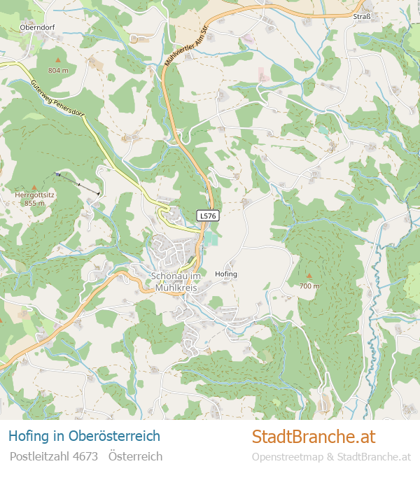 Hofing Stadtplan Oberösterreich