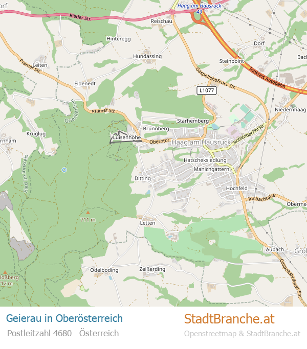Geierau Karte Geierau Stadtplan Oberösterreich