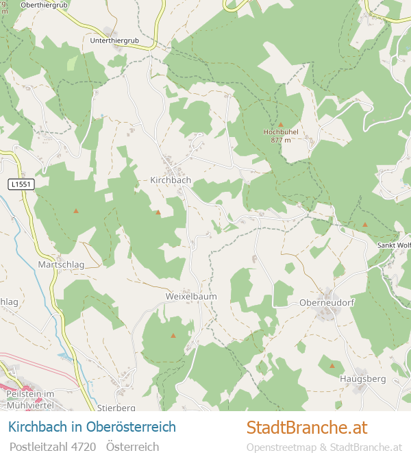 Kirchbach Stadtplan Oberösterreich